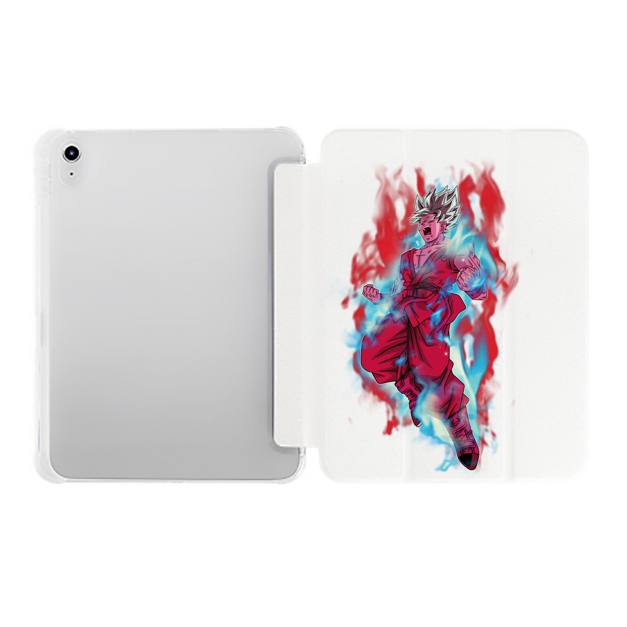 （画像用） ドラゴンボール 孫悟空（そん ごくう）Son Goku カカロット DRAGON BALL Kakarotto IPad ケース ペン収納付き 三つ折りスタンド PUレザー×シリコン 対応機種9.5/10.5/10.9インチ